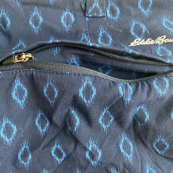 Eddie Bauer Travex Guide Pro Mens Shorts Size 38 Blue Pattern Outdoor 9” Hike - Picture 8 of 13